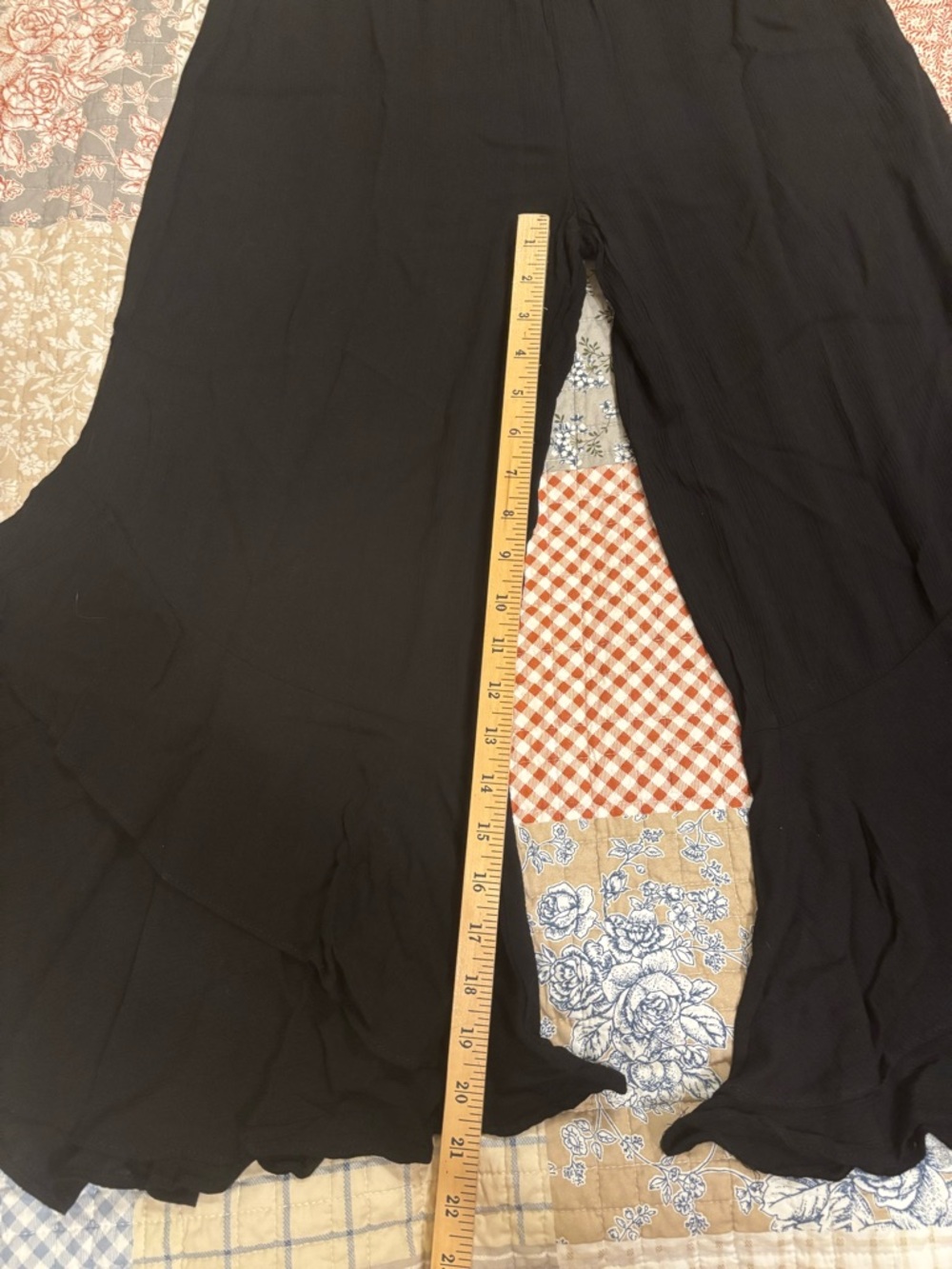 American Rag Black Ruffled Flowy Pants - Picture 9 of 11